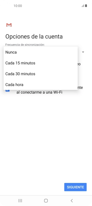 Pulsa el ajuste deseado.