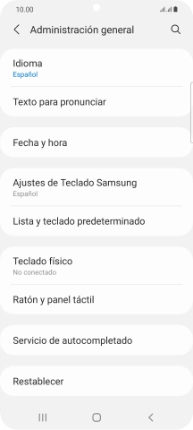 Pulsa Fecha y hora.