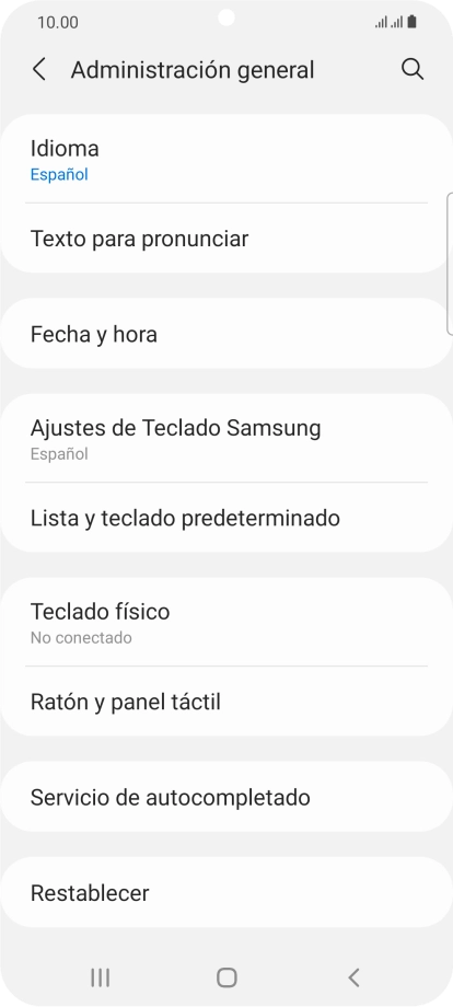 Pulsa Fecha y hora.