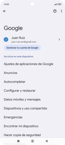 Pulsa Encontrar mi dispositivo.