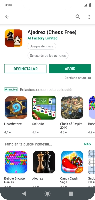 Pulsa la tecla de inicio para terminar y regresar a la pantalla de inicio.
