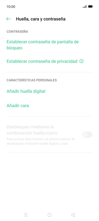 Pulsa Añadir huella digital.