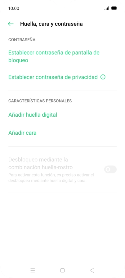 Pulsa Añadir huella digital.