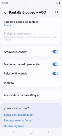 Pulsa Tipo de bloqueo de pantalla.
