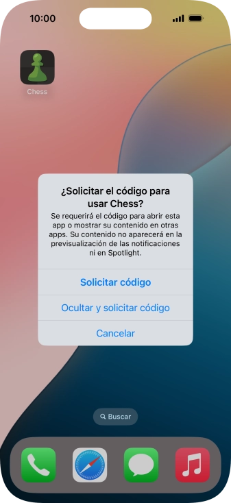 Pulsa Solicitar código.