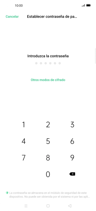 Pulsa Otros modos de cifrado.