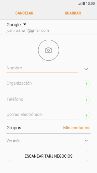 Pulsa la lista desplegable de la guía.