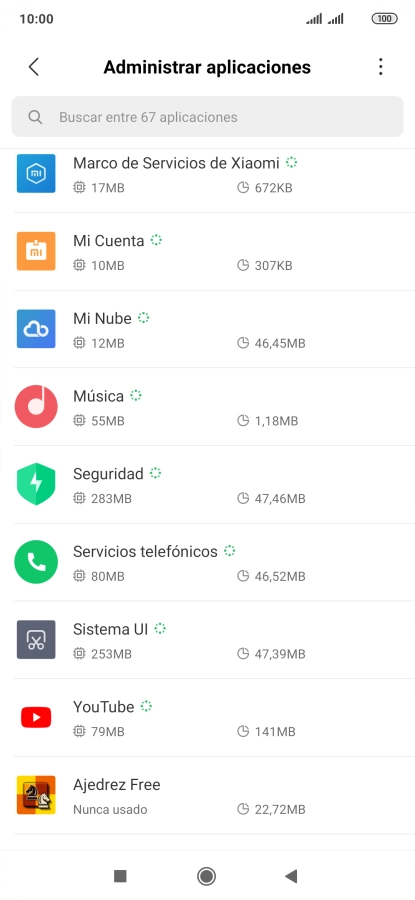 Pulsa la app deseada.