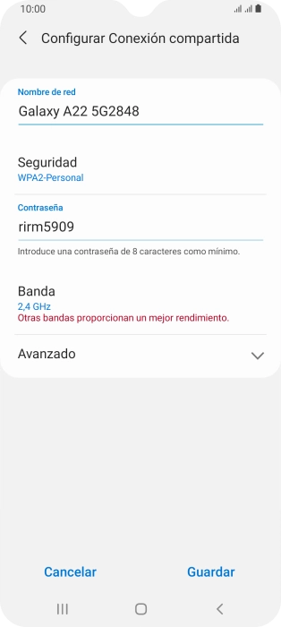Pulsa en el campo bajo 