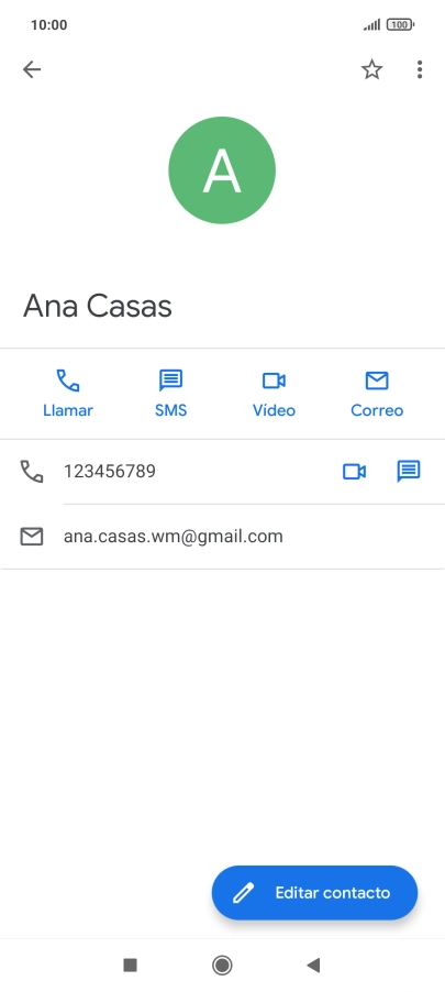 Pulsa el número de teléfono.