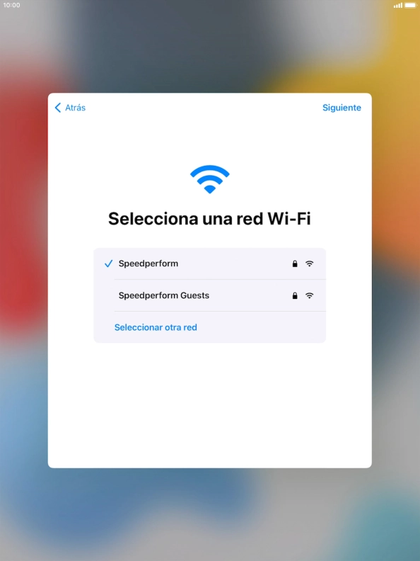 Pulsa Siguiente.