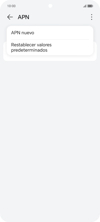Pulsa APN nuevo.