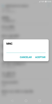 Introduce 01 y pulsa ACEPTAR.