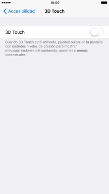Pulsa el indicador para activar la función.