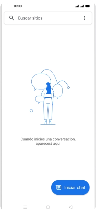 Pulsa Iniciar chat.