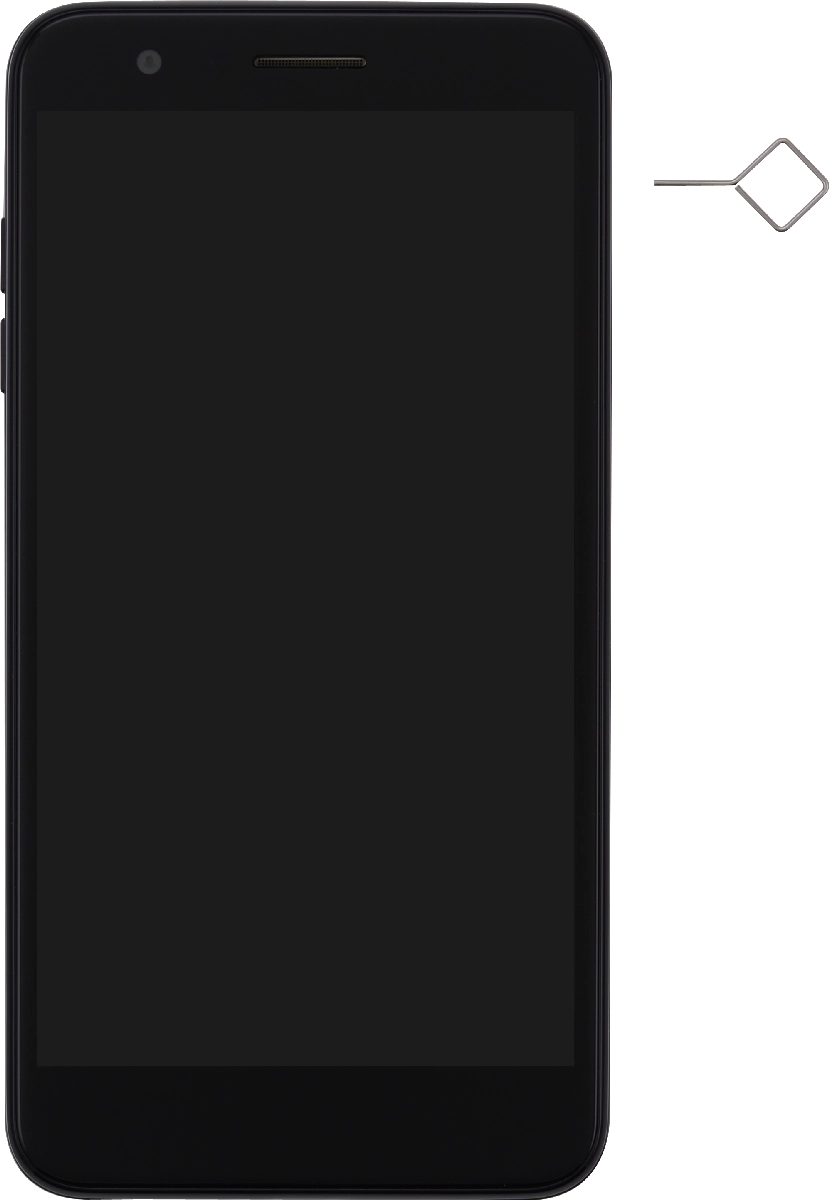 Busca la herramienta de apertura del contenedor de tarjetas.