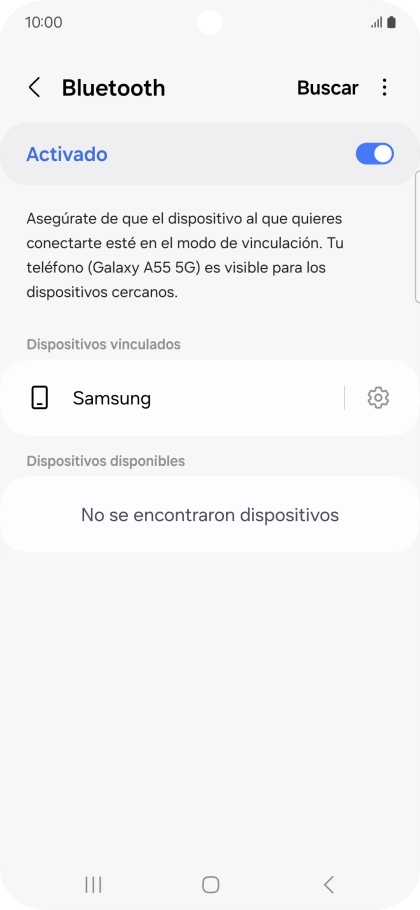 Pulsa la tecla de inicio para terminar y regresar a la pantalla de inicio.