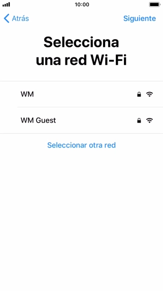 Pulsa la red wifi deseada.