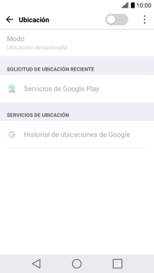 Pulsa el indicador para activar o desactivar la función.