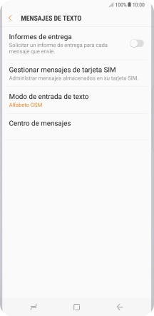 Pulsa Centro de mensajes.