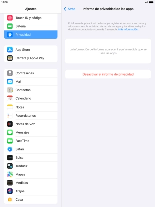 Pulsa la tecla de inicio para terminar y regresar a la pantalla de inicio.