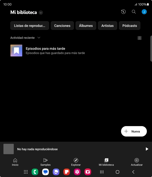 Pulsa la lista desplegable.