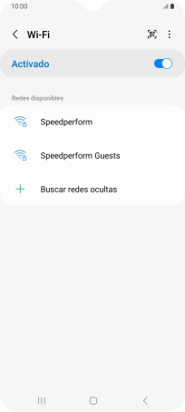 Pulsa la red wifi deseada.