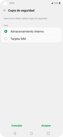 Pulsa el nombre de la tarjeta SIM.
