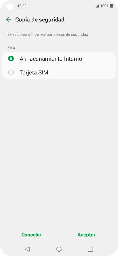 Pulsa el nombre de la tarjeta SIM.