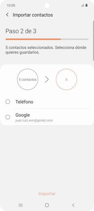 Pulsa Teléfono.