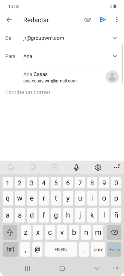 Pulsa el contacto deseado.