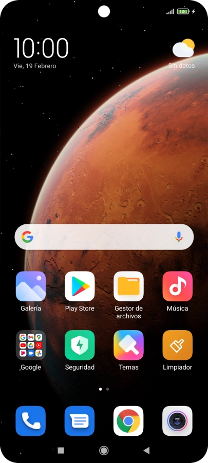 Cuando el icono de carga de batería aparece en la pantalla, el teléfono se está cargando.