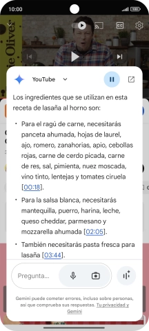 La respuesta de Gemini a tu pregunta se visualiza ahora en la pantalla.