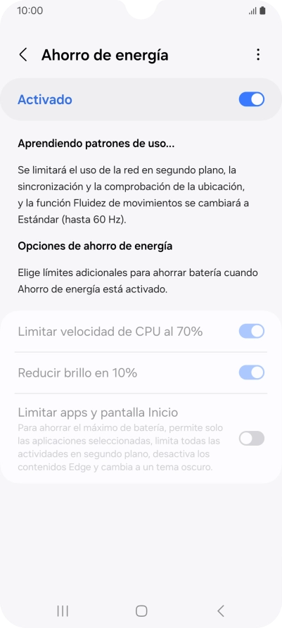 Pulsa la tecla de inicio para terminar y regresar a la pantalla de inicio.
