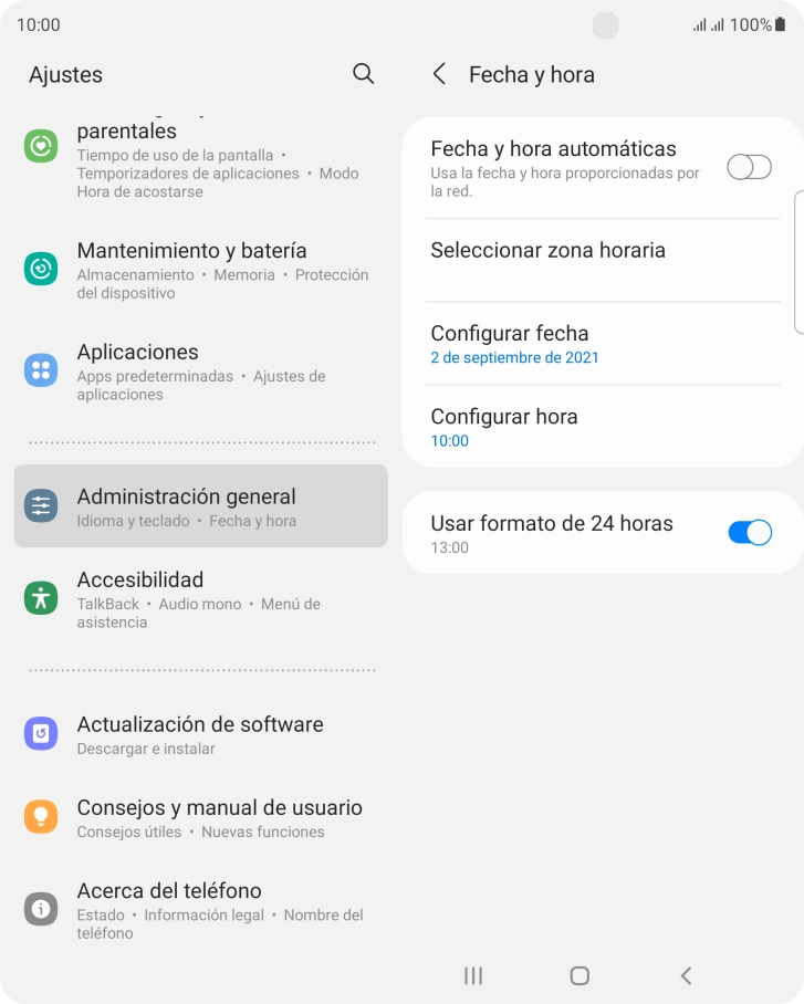 Pulsa el indicador junto a 