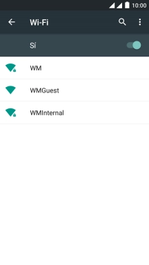 Pulsa la red wifi deseada.