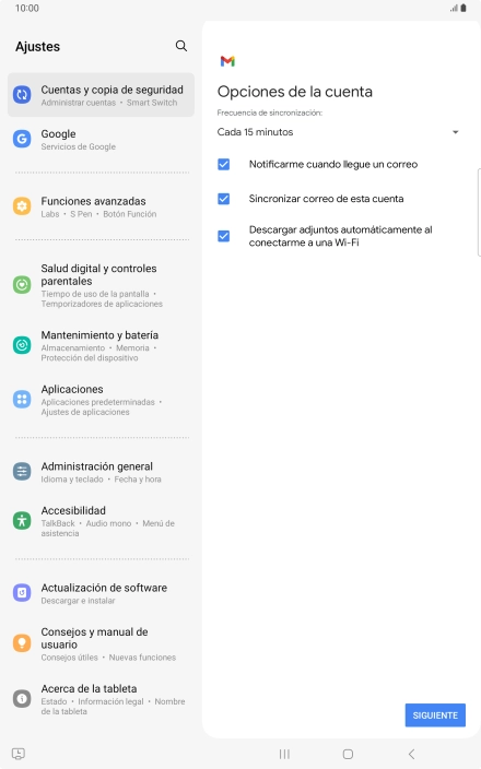 Pulsa la lista desplegable bajo 