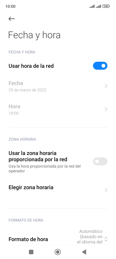 Pulsa el indicador junto a 