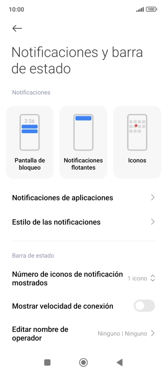 Pulsa Notificaciones de aplicaciones.