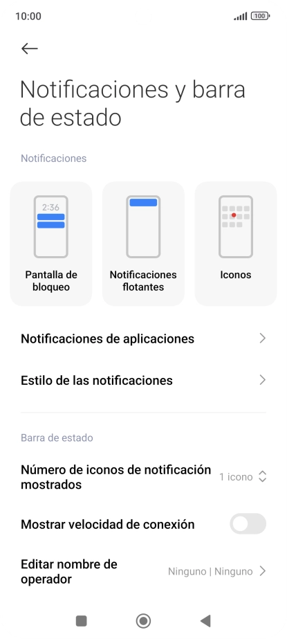 Pulsa Notificaciones de aplicaciones.