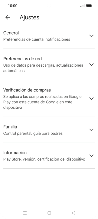 Pulsa Preferencias de red.