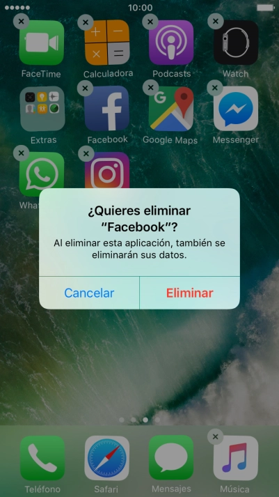 Pulsa Eliminar.