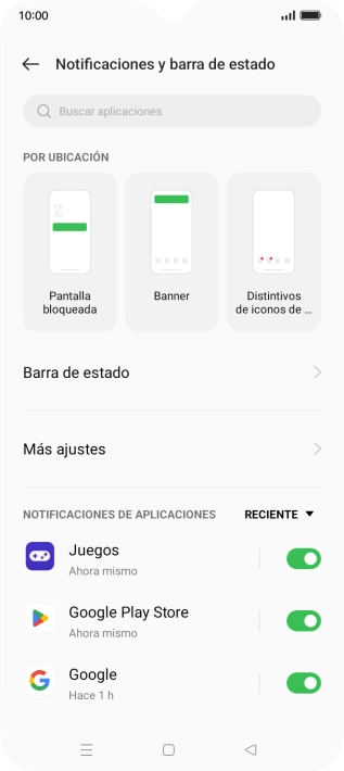 Pulsa la lista desplegable junto a 