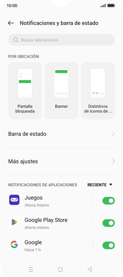 Pulsa la lista desplegable junto a 