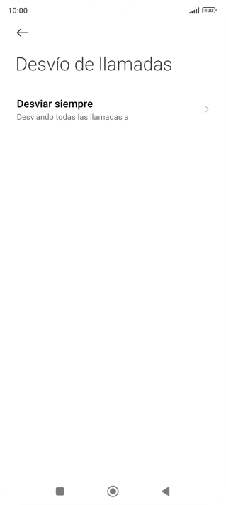 Pulsa el tipo de desvío deseado.