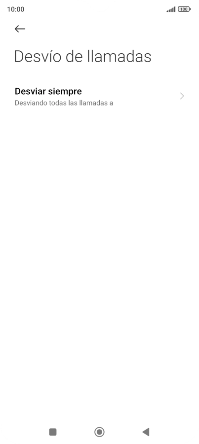 Pulsa el tipo de desvío deseado.