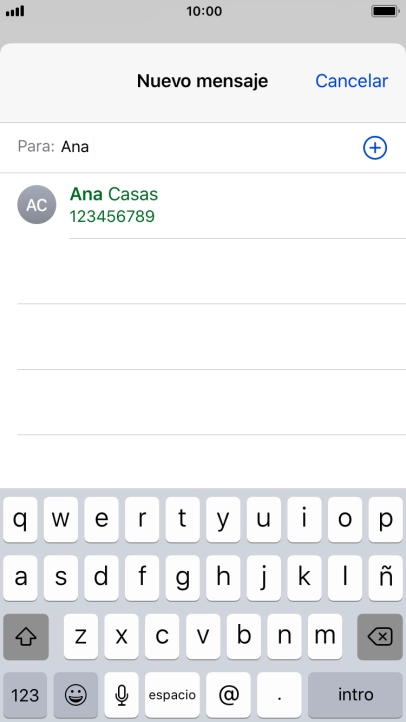 Pulsa el contacto deseado.