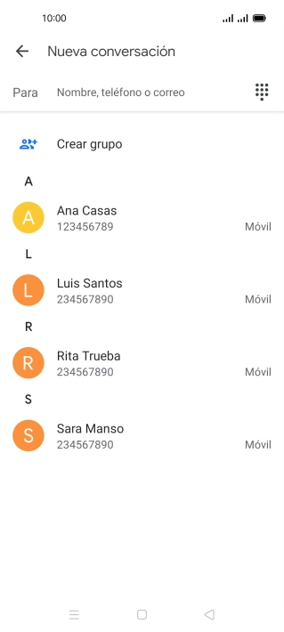 Pulsa en el campo junto a 