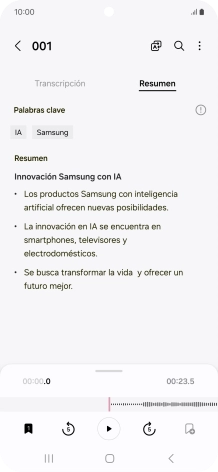 Pulsa la tecla de inicio para terminar y regresar a la pantalla de inicio.