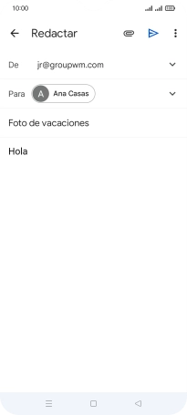 Pulsa el icono de anexos.